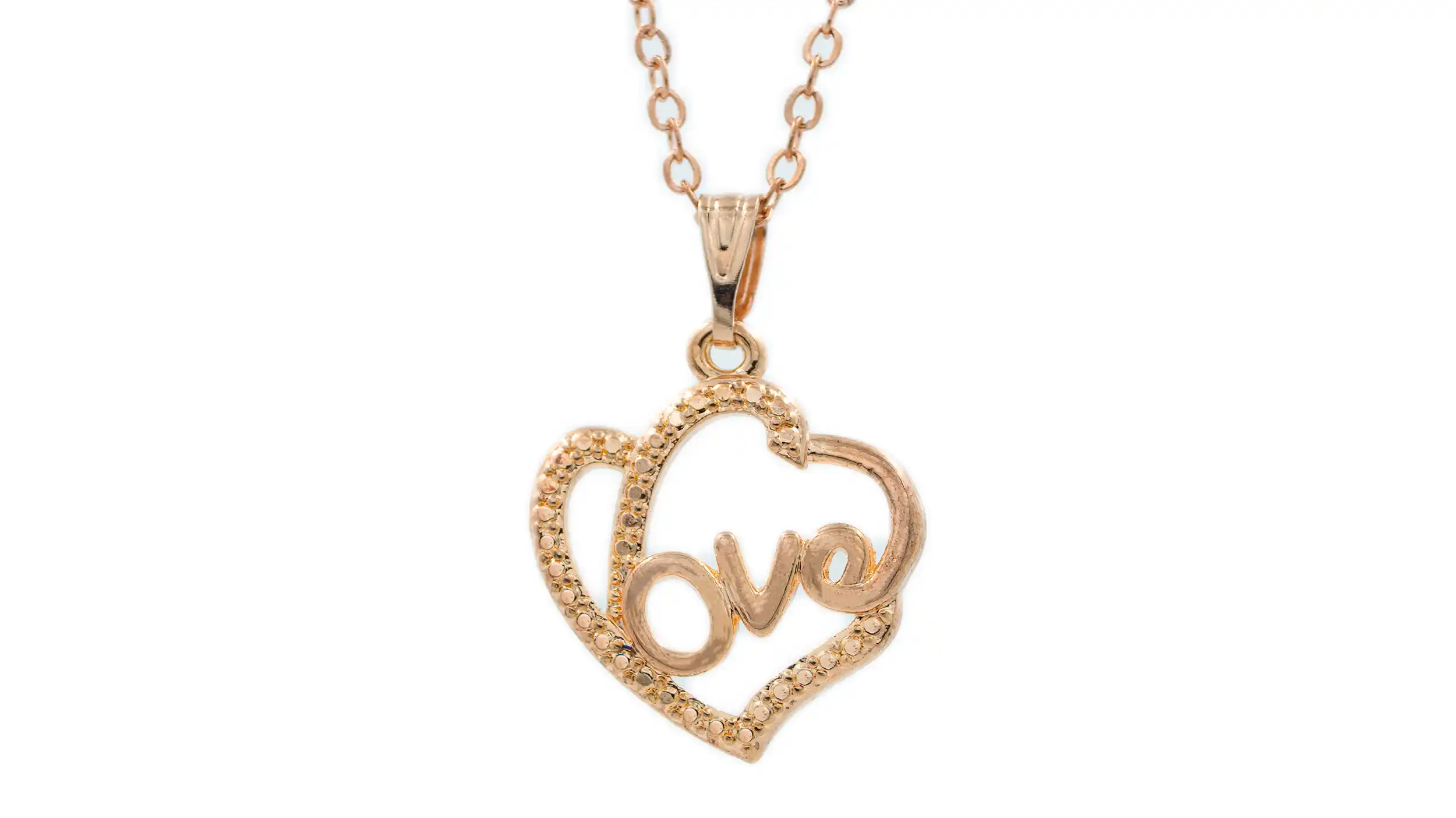 Annika Inez Gold Plated Heart Necklace Large - At Present